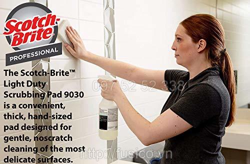 Sử dụng miếng chùi 3M Scotch Brite 9030 vệ sinh tường nhà