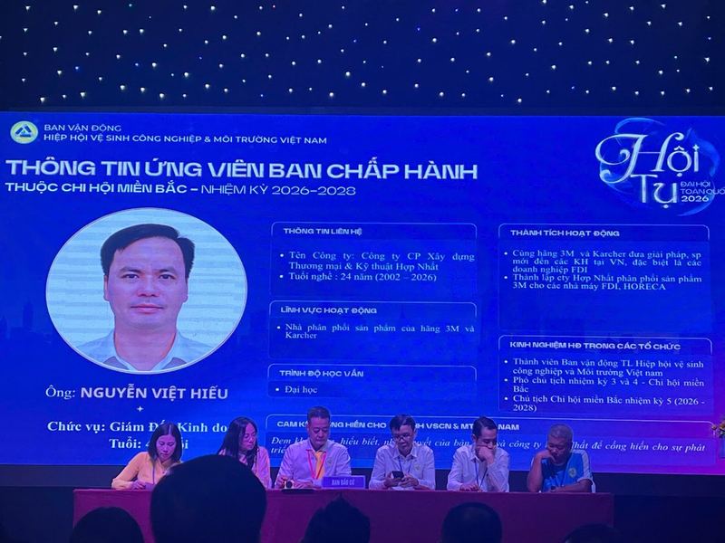 Ông Nguyễn Việt Hiếu - Chủ tịch Chi hội Miền Bắc nhiệm kỳ 2026-2028