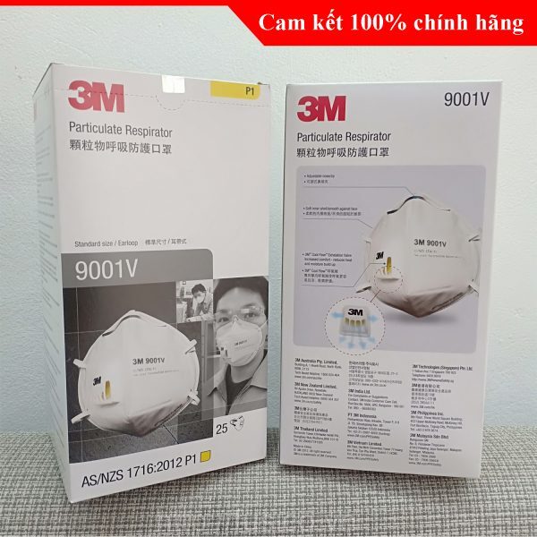 Bao bì khẩu trang chống bụi 3M 9001V