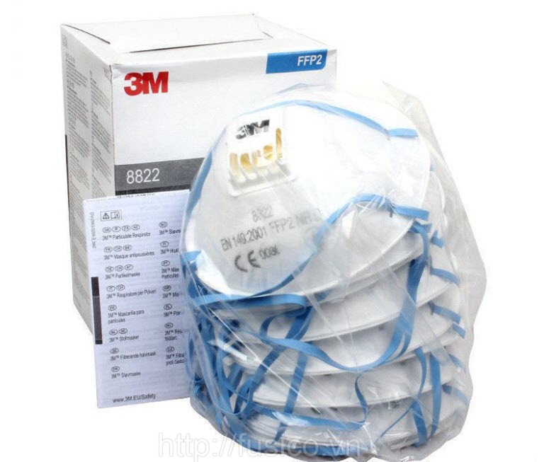 Bao bì khẩu trang 3M 8822 tiêu chuẩn FFP2 Châu Âu