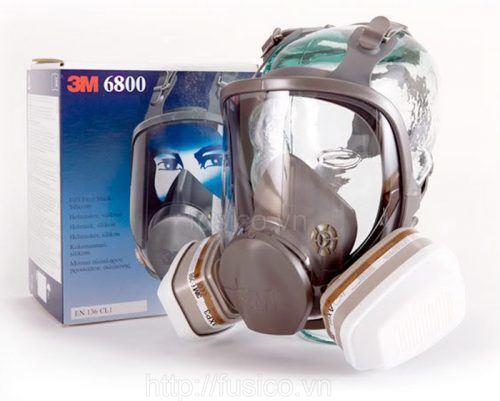 Bao bì mặt nạ phòng độc nguyên mặt 3M 6800