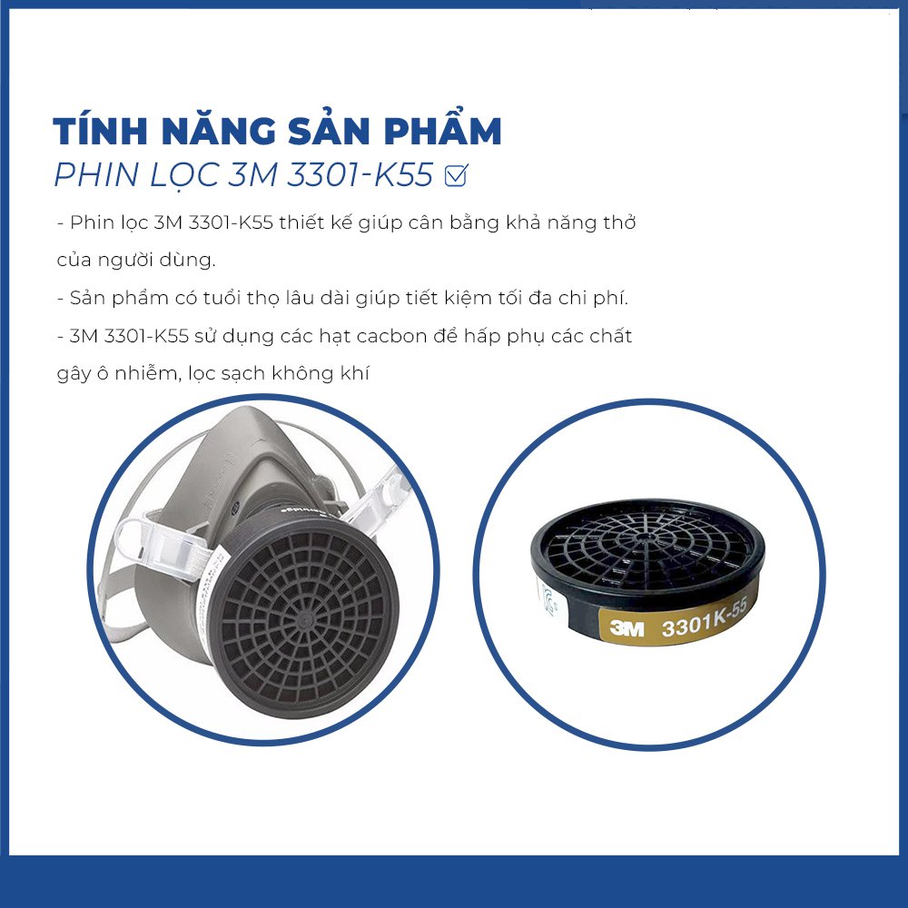 Phin lọc 3M 3301K-55