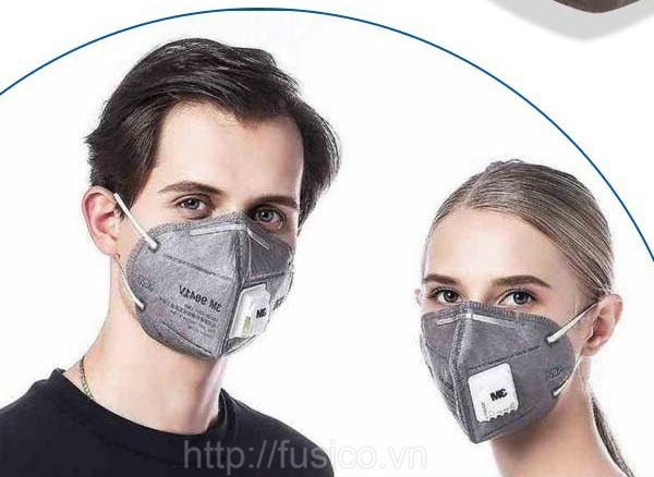 Thiết kế khẩu trang 3m 9542v ôm khít khuôn mặt