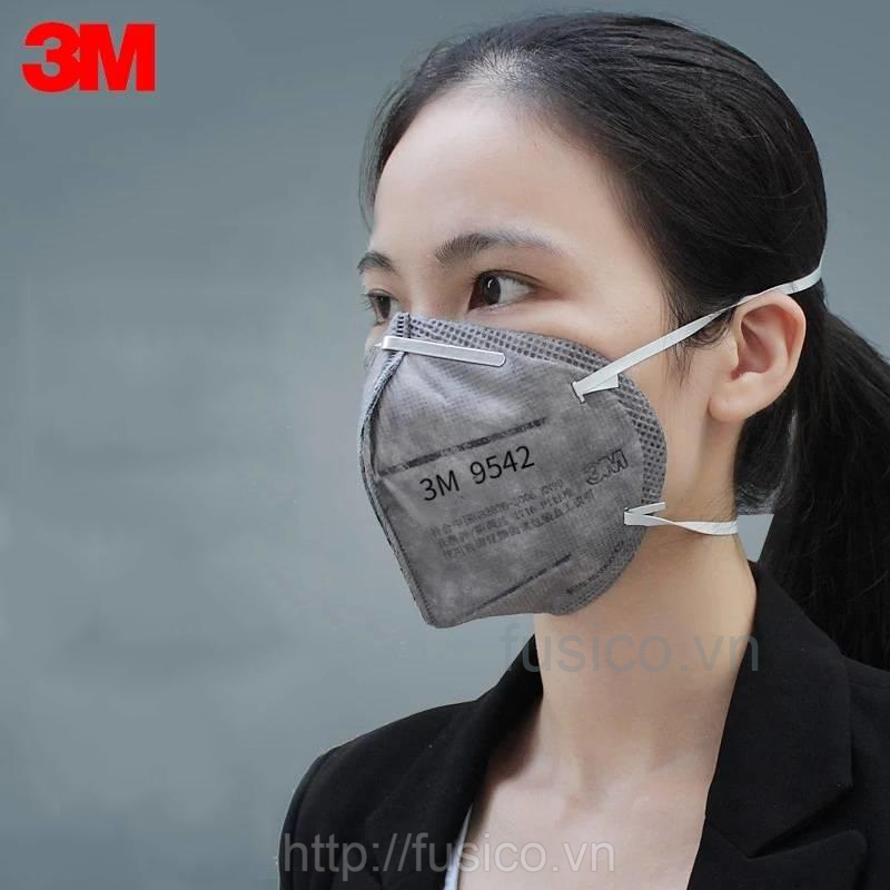 Khẩu trang lọc bụi 3m 9542 than hoạt tính p2