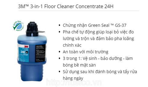 Hóa chất lau sàn 3M 24H