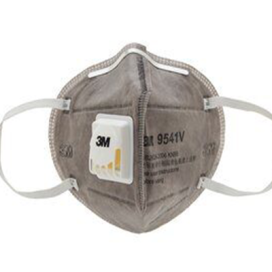 Khẩu trang 3M 9541V KN95 lọc ít nhất 95% bụi mịn, hóa chất