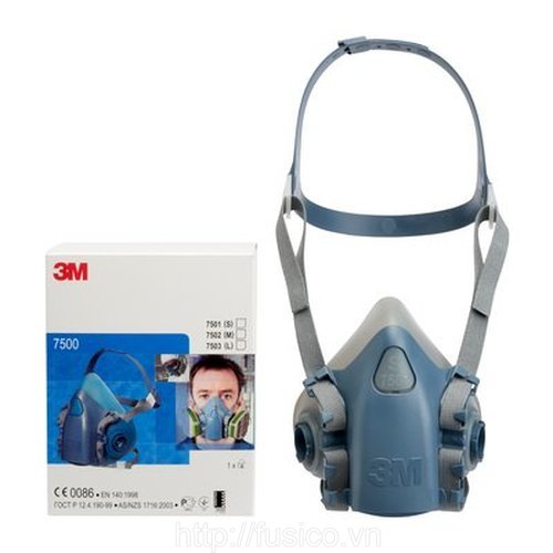 Bao bì mặt nạ phòng độc 3m 7501 size nhỏ
