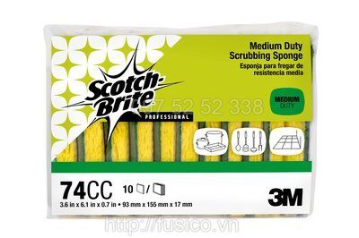 Túi đựng miếng chùi rửa bọt biển 3M scotch brite 74cc