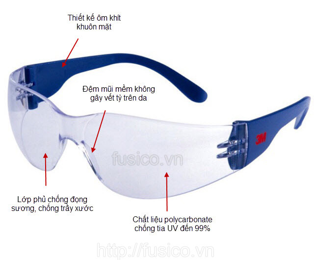 Kính bảo hộ chống bụi 3m 2720