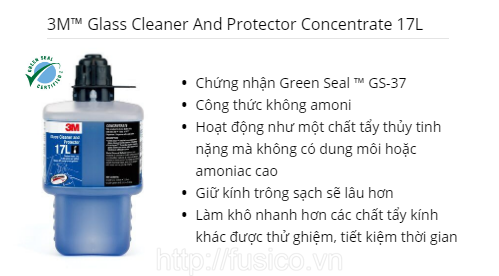Hóa chất lau kính 3M 17L