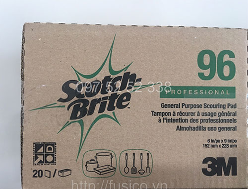 Ảnh thực tế miềng chùi rửa 3M scotch brite 96
