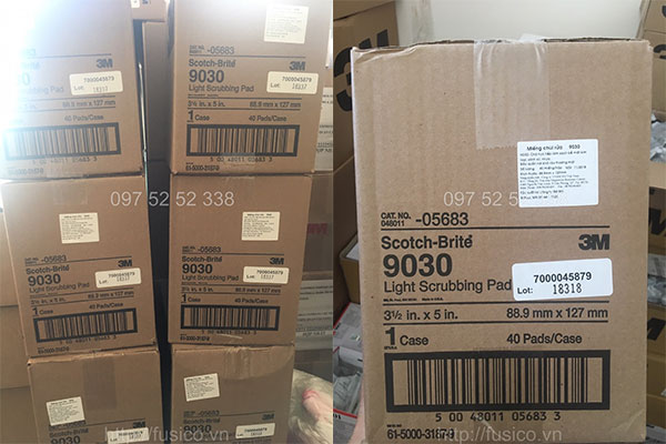 Ảnh thực tế miếng chùi rửa bọt biển 3M scotch brite 9030