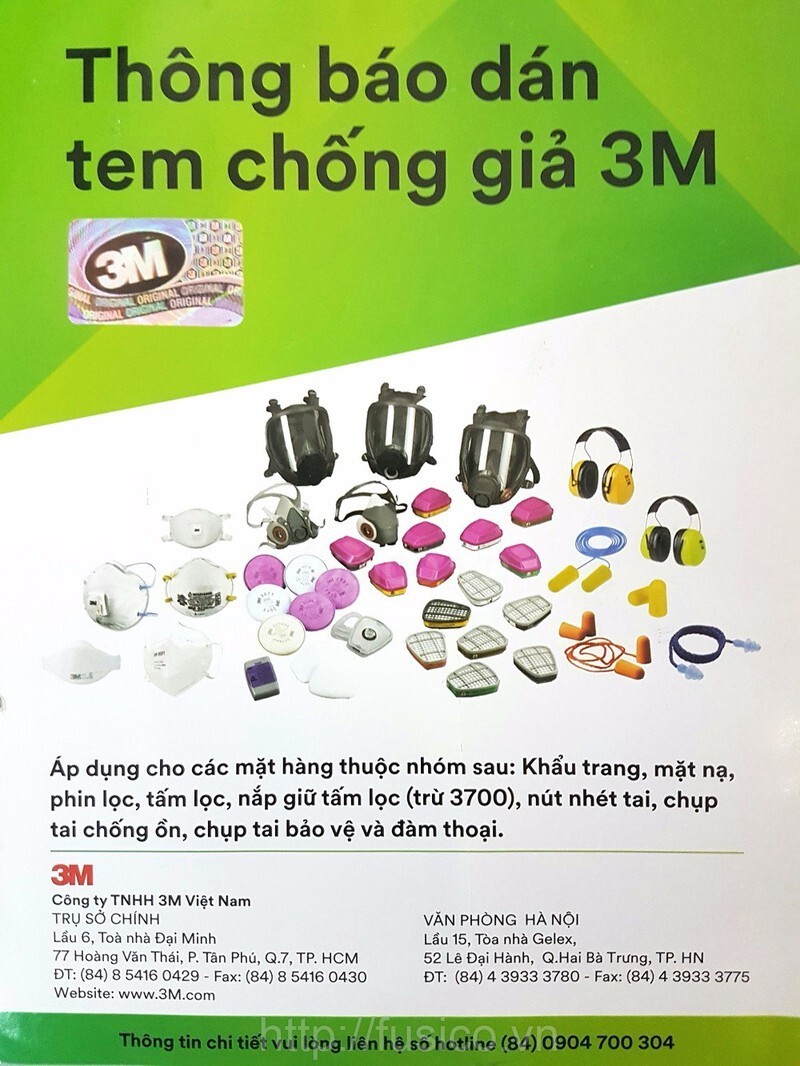Thông báo tem chống hàng giả hãng 3M