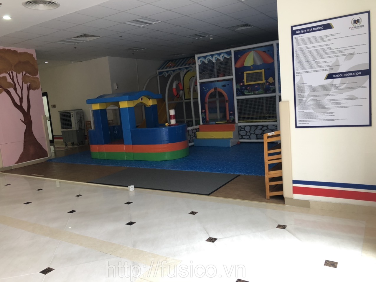 Ảnh thực tế thảm chùi chân 3M 6850 khu vui chơi trẻ em