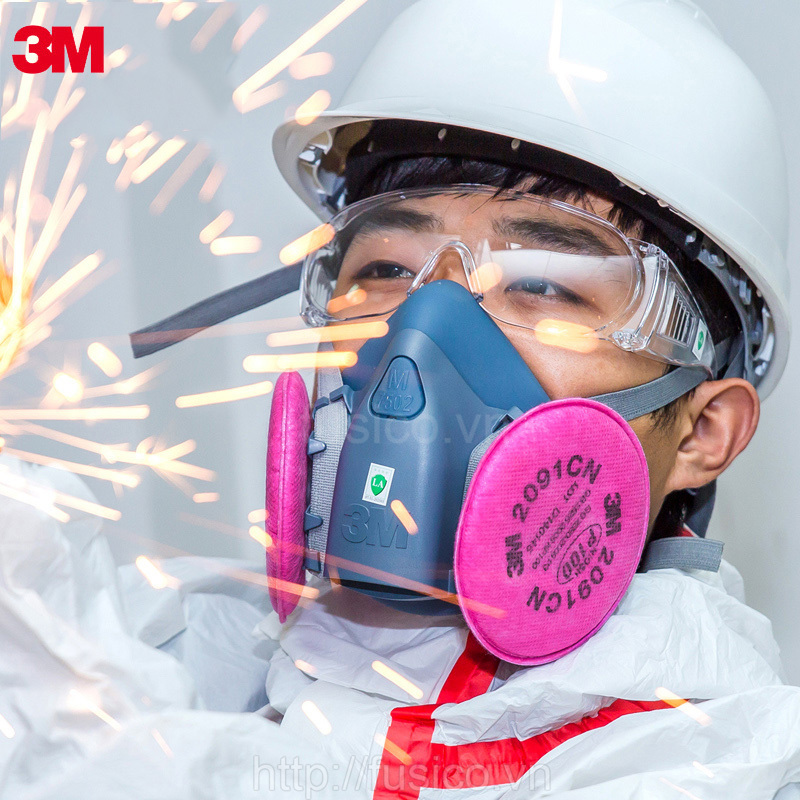 Tương thích mặt nạ 7502 với phin lọc 3M