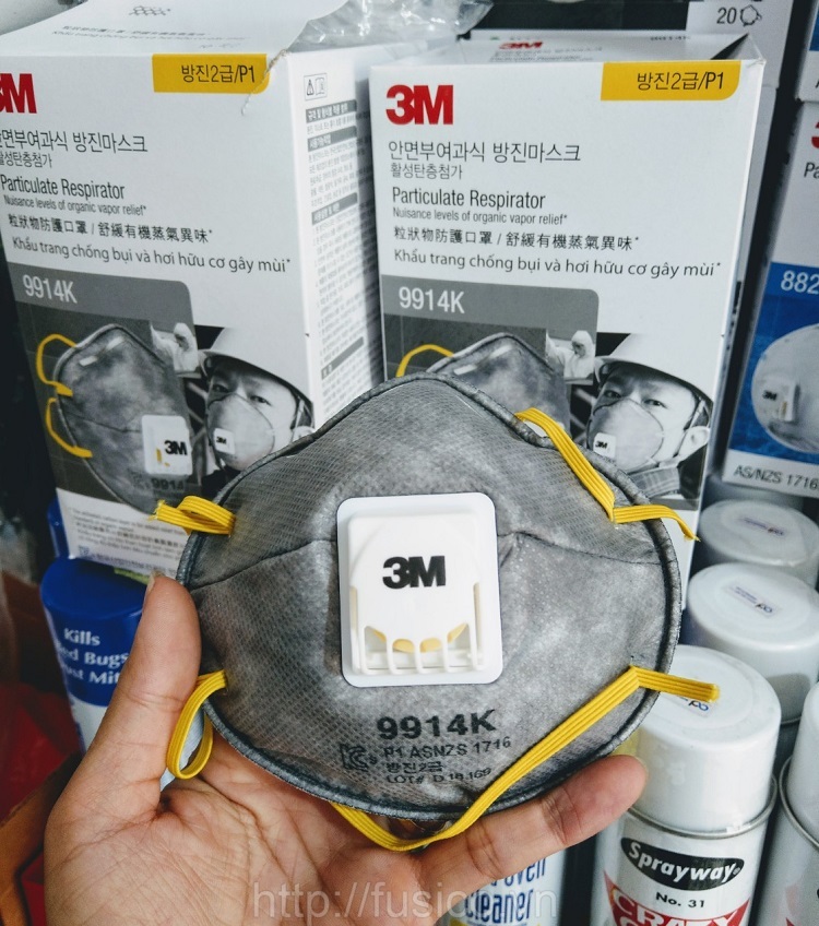 Khẩu trang lọc bụi 3M 9914K Hàn Quốc