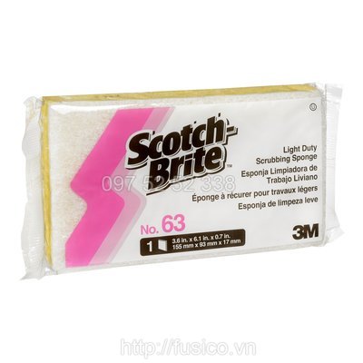 Hộp miếng chùi rửa bọt biển 3M scotch brite 63